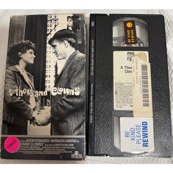 A Thousand Clowns VHS MOVIE MAGNETIC VIDEO Jason Robards Barbara Harris B&W RARE - Picture 3 of 4
